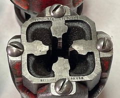 REED MFG CO Pipe Threader Die Ratchet 6-Die Heads&5-Dies 1/4,3/8,1/2NPT,1/2-13NC