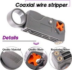 Swpeet 14Pcs Professional Coaxial Cable Tool Kit, Ratcheting Wire Terminal Coaxi