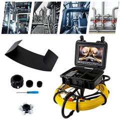 200ft Pipeline Inspection Camera, Sewer Main Inspection,12PCS LED Scope 12V