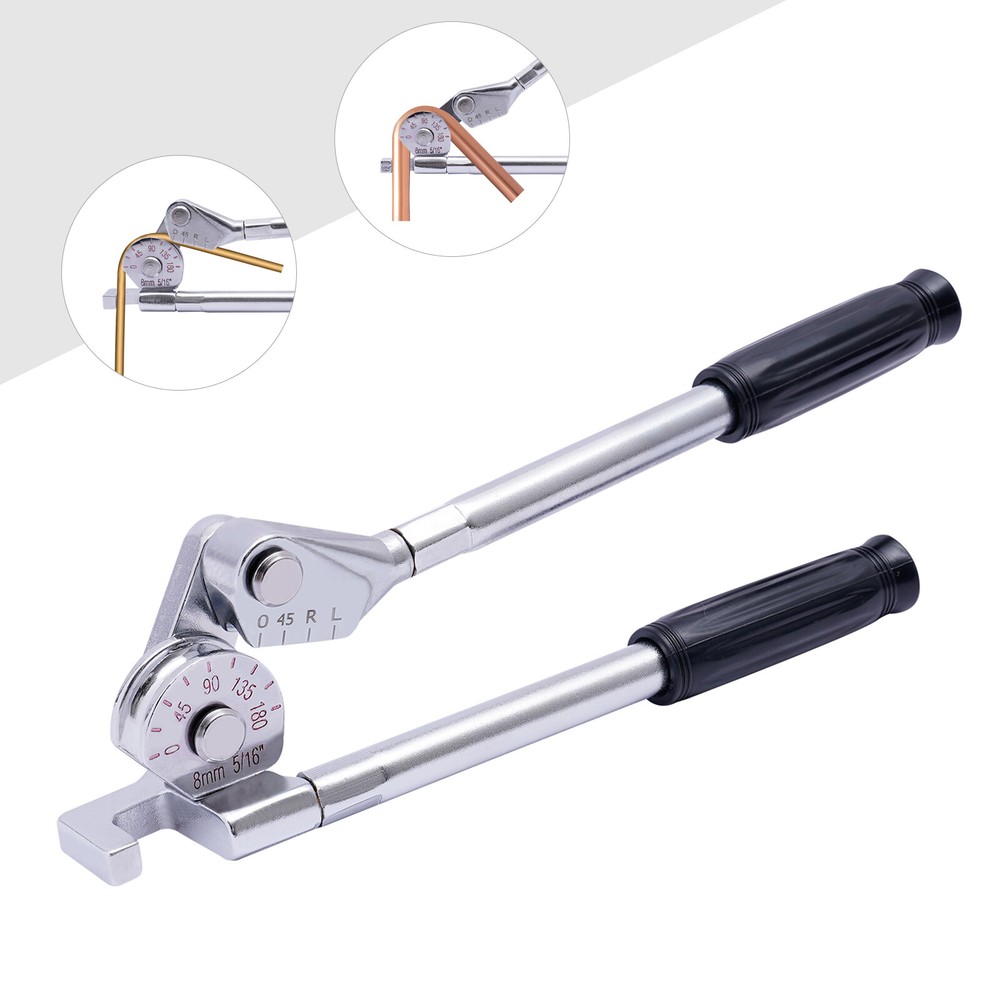 8mm 5/16 in Manual Bench Bending Machine Tube Bender Pipe Bender 0~180&deg;