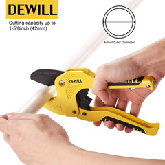 Ratchet-Type Pipe and PVC Cutter, One-Hand Fast Pipe Cutting Tool, for Cutting1-