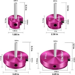 Brand New PVC Reamer Kit for Plumbing &ndash; 4 Pieces in Red with Aluminum Finish