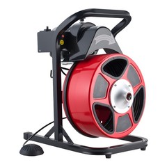 Uimoso Drain Cleaning Machine 50FT x 1/2Inch Manual Feed Snake with 4 Cutters
