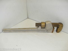 ⭐NEW⭐ Ampco W-212 Non Sparking Bronze Adjustable 14&Prime; Pipe Wrench SPARK PROOF
