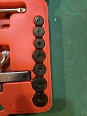 Double Flaring Tool Kit for Steel, Aluminum, and Copper 9Pc 45&deg;