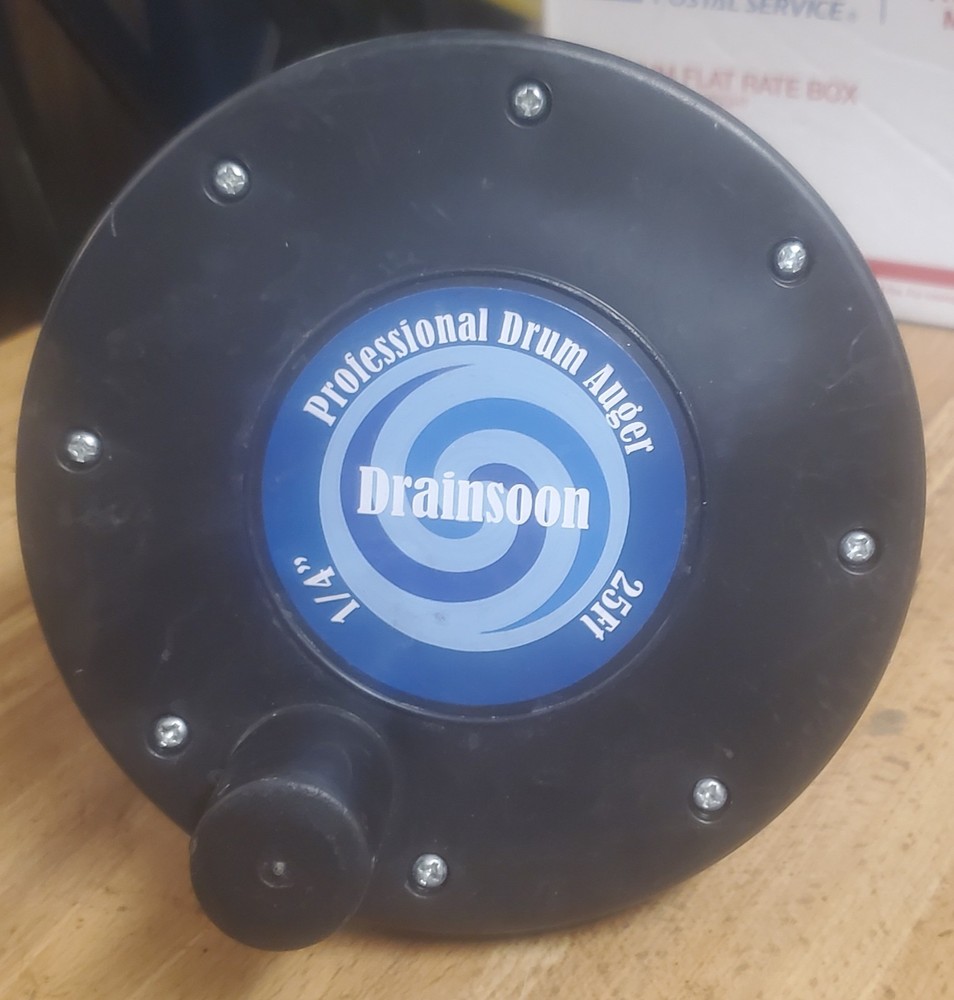 Drainsoon Pro Drum Auger 25 Ft 1/4&Prime;