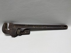 Vintage Ridgid 18&Prime; HEAVY DUTY Pipe Wrench Made by Ridge Tool Co. Elyria Ohio USA