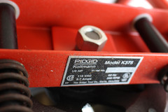 Ridgid K375, 1/3HP./115V Drum Drain Cleaning Machine w/C-32 Cable(75&prime;)