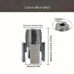 Plastic pipe 1/2&Prime; + 3/4&Prime; cordless drill threader Kit