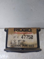 RIDGID 47750 1-2&Prime; NPT Universal Pipe Dies Right Hand USA Made Pack Of 4 NOS A3