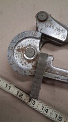 RIDGID 398 Pipe Bender 1/2&Prime; OD 1-1/2&Prime; Radius Plumbing Tool Made in USA Vtg