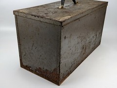 Oster Power Drain Cleaner Metal Box Only &ndash; carrying case vintage