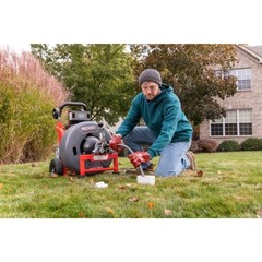 Ridgid 73048 K-4310 FXP 3/4&Prime; Drum Machine w/ FXP Batteries 8.0 Ah & Charger