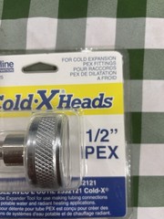 Waterline Cold-X Heads 1/2&Prime; Pex Part # 2532125 Sealed New