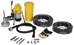 Steel Dragon Tools&reg; K-50 Drain Cleaner Cleaning Machine with 130&prime; C8 Cable 58980