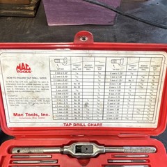 Mac Tools Metric Tap & Die Set 8017TS, 2mm-14mm, Tap Wrench, Die Handle, Metric
