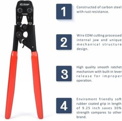 iCrimp PEX Pipe Clamp Cinch Tool Crimping Tool Crimper for Stainless Steel Cl&hellip;