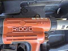 Ridgid compact RP 210 press frame Used With Battery And Charger Works