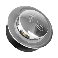 QWORK Bathtub Drain, Polished Chrome, for 1-1/2&Prime; Shower and Chrome