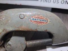 Vintage Craftsman Pipe Cutter large pipe cutter made in the USA No.12