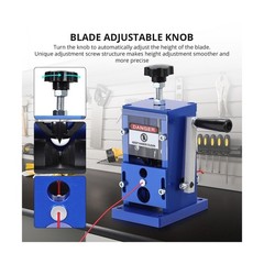 Manual Wire Stripper Machine, 0.06-1&Prime; Copper Peeler, Drill or Hand Crank Drive