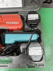 RIDGID 100-B Press Tool Kit 1/2&Prime; &ndash; 3/4&Prime; &ndash; 1&Prime; Jaws Battery & Charger. Works Fine