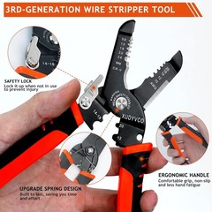 3rd Generation 5-In-1 Wire Stripper Tool for 10-20 AWG Electric Wire, XUDYVCO