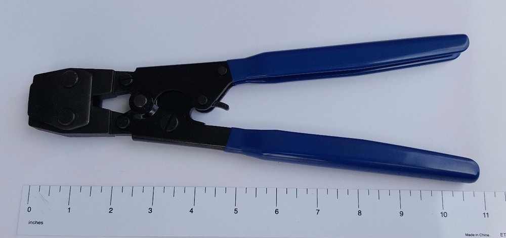 1) PEX CLAMP CINCH CRIMP CRIMPER TOOL STAINLESS STEEL CLAMPS SIZE FROM 3/8&Prime; &ndash; 1