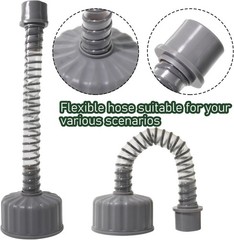 Compact A/C Drain Cleaning Tool with Clear Tube &ndash; Efficient Wet Vac Attachment