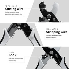 Precision Wire Strippers and Heavy Duty 8-Inch Cable Cutters, BOOSDEN Tools