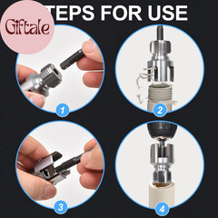 2PCS PVC Pipe Threader Kit &ndash; Dual-Function Internal & External Pipe Threading To