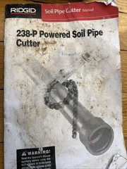 RIDGID 238-P Powered Soil Pipe Cutter, 8&rdquo; CHAIN Snap CUTTER 42878 NEW 🔥ratchet