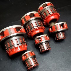 Ridgid 12-R Pipe Threader &ndash; 6 Die &ndash; Head Set 12R Threading Dies &ndash; 3/8&Prime; &ndash; 2&Prime;