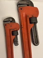 Pittsburgh Pipe Wrench 14&Prime; & 8&rdquo; Steel -Straight Jaw