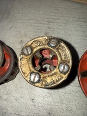Ridgid 00-R Pipe Threader Die Head Set 00R Threading Dies 1/8,1/4,3/8, 1&rsquo;