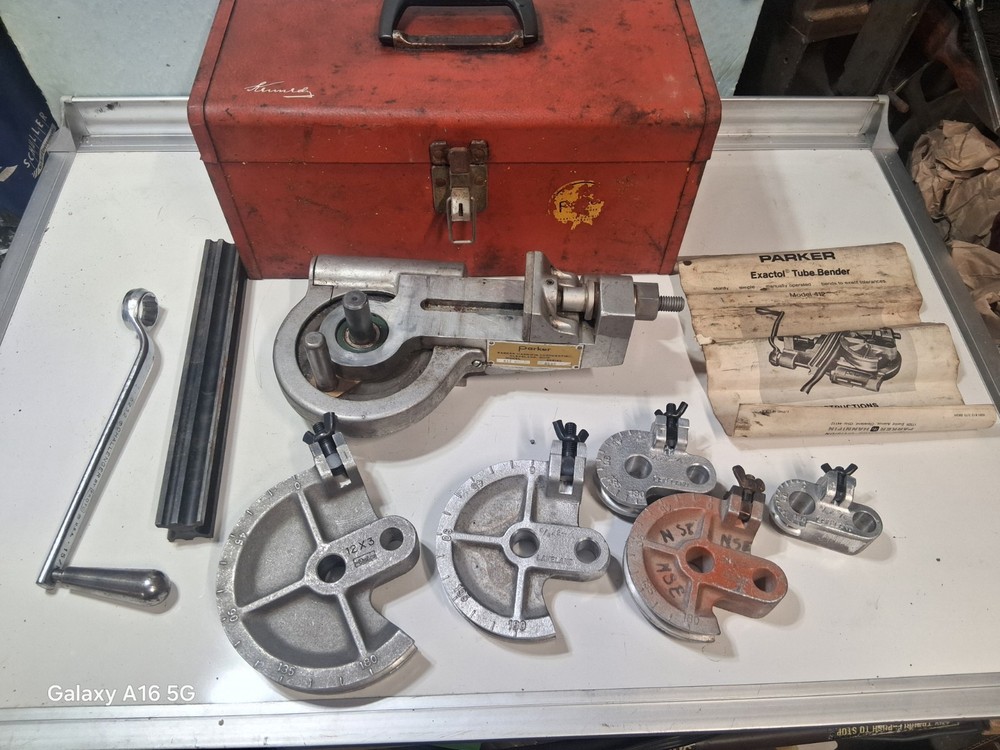 Lakeland Parker Bender Set- 412 Tubing Bender Set, 5 Shoes, Follow Bar