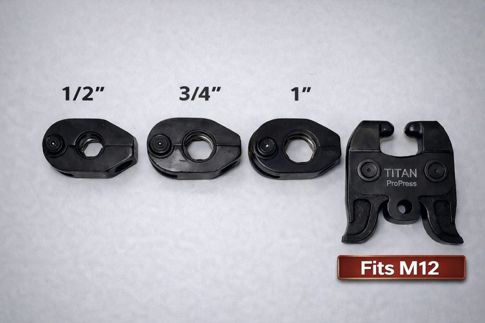 NEW LISTING! ProPress Jaws 1/2&Prime;-1&rdquo; Set fits Milwaukee M12 /Tight space kit.