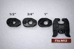 NEW LISTING! ProPress Jaws 1/2&Prime;-1&rdquo; Set fits Milwaukee M12 /Tight space kit.