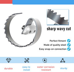 2&Prime; Spiral Cutter for Ridgid K-50 K-400 K-3800 Drum/Sectional Machine 63025 T-209