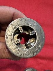 TOLEDO PIPE THREADER DIES (5 Pcs) 1/8 in &ndash; 1/4 in &ndash; 3/8 in &ndash; 1/2 in &ndash; 3/4 in USA