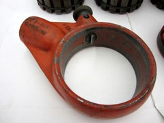 Ridgid Tools No. 12R Manual Ratcheting Pipe Threader & 4 Die Heads Made in USA