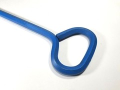 Manhole Cover Hook, 24&Prime; Solid Hex shape steel, Inline handle, Pointed tip, USA