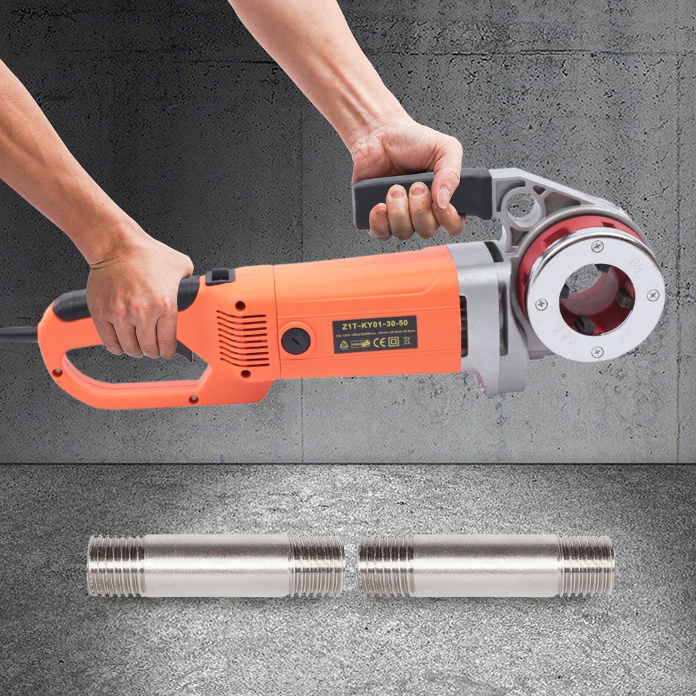2300W Electric Pipe Threader Pipe Threading Machine 6 Dies 1/2-2&Prime; HD Pipe Cutter