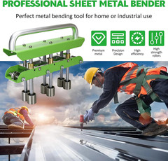 Three-Station Edge Roller Bender 0-90&deg;Bending Angle Adjustable for 29 to 22-Gaug