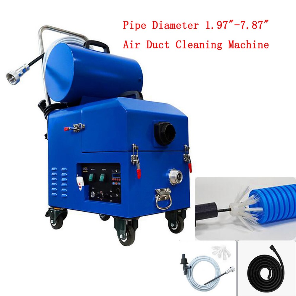 110V/220V Air Duct Cleaning Machine for Fresh Air Pipe Cleaning&Suction1.97-7.8&Prime;