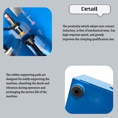 Electric Hydraulic Hose Crimper 110V Crimping Tool 1/2&Prime; to 1&Prime; Crimp Capacity