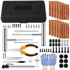 Solid Stainless Steel Tire Repair Kit- 110 PCS Tire Repair Tool with Plugs fo&hellip;