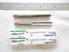 NEW WIDIA USA H.S.S. 2 PC. LOT, 1/4-20 UNC, H3, 2 FLUTE BOTTOM TAPS EDP#2749805