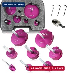 PVC Pipe Reamer Kit 8 PCS 1/2&Prime; 3/4&Prime; 1&Prime; 1-1/4&Prime; 1-1/2&Prime; 2&Prime; 3&Prime; 4&Prime; for SCH 40 PVC CPV