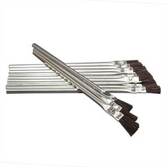 Flexible Natural hair Bristle Tin/Metal Tubular Ferrule Handle Acid/Flux 144 Pk